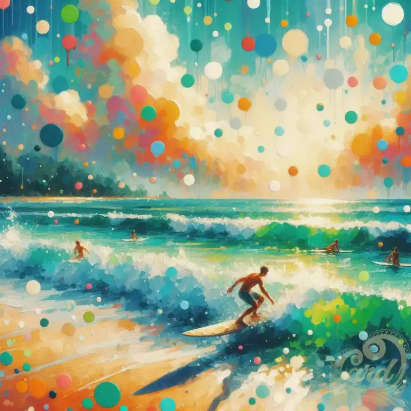 Painting surfer