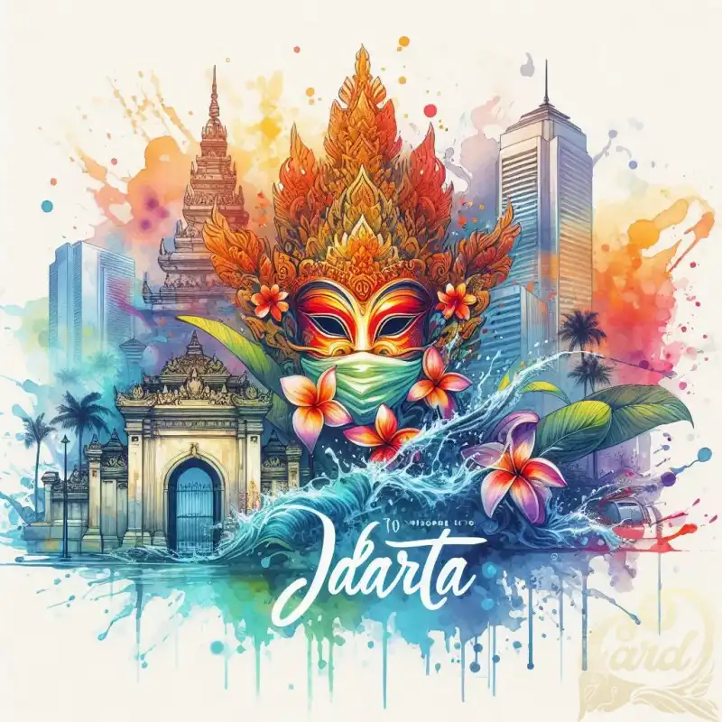 painting welcome to jakarta