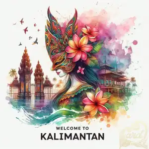 painting welcome to kalimantan