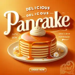 Pancake Promotion Poster