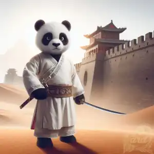 Panda Chinese Warrior