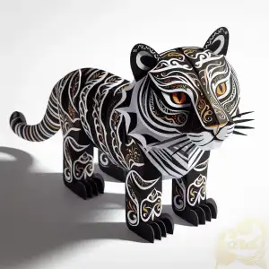 papercraft Sumatran tiger 