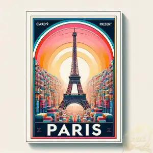 Paris view poster