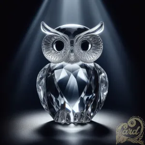 Perched Crystal Owl