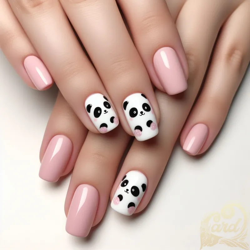Petite Panda Nail Set