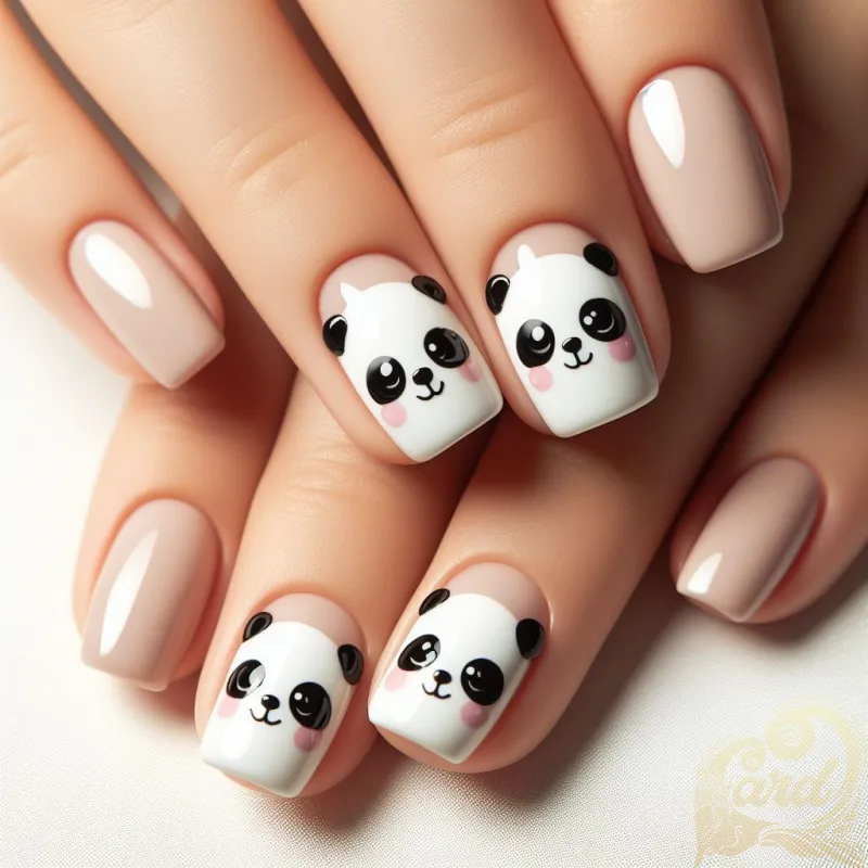 Petite Panda Nail Set