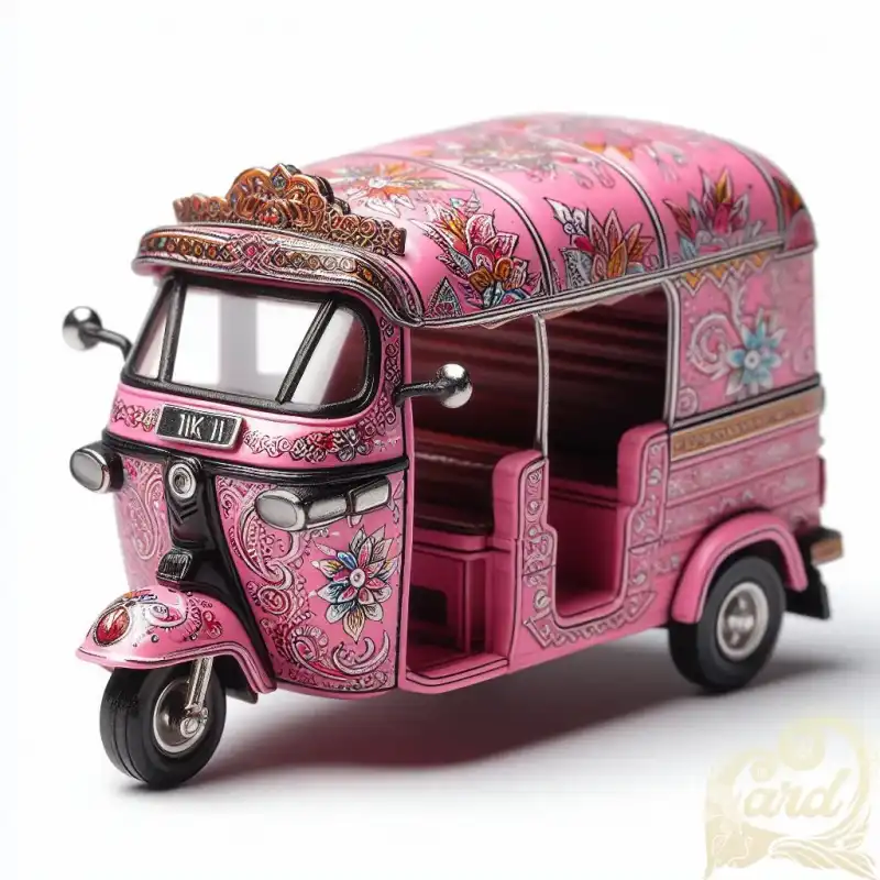pink autorickshaw