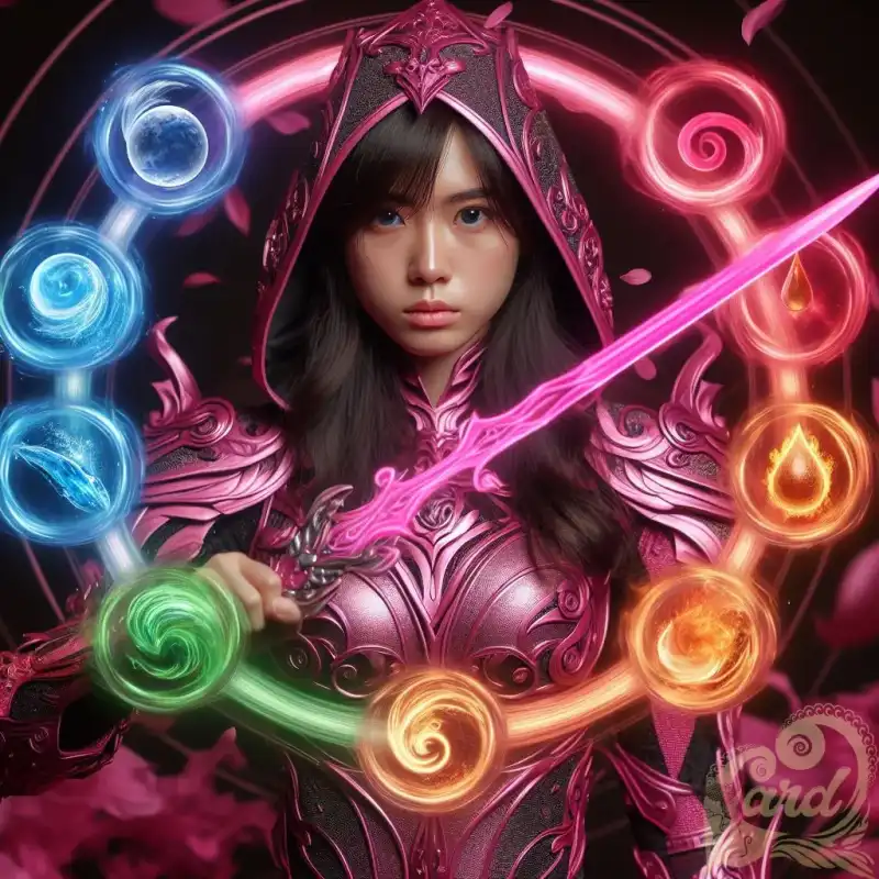 Pink Female swordsman