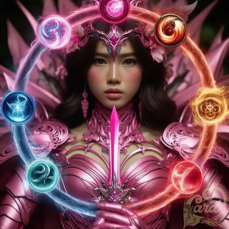 Pink Female swordsman