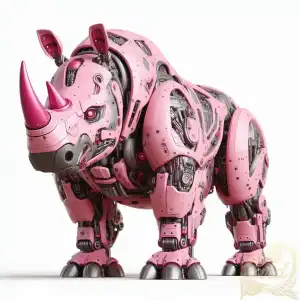 pink javanese rhino
