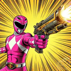 Pink power Ranger