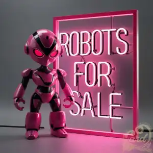 Pink toy robot for sale
