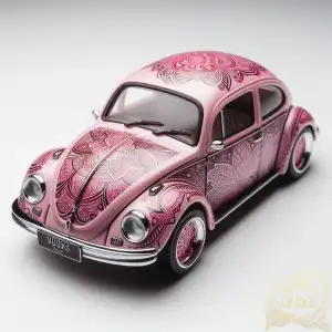 pink VW Beetle car