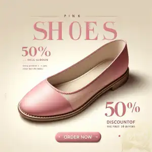 Pink Women's Flat Shoes