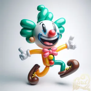 Playful Balloon Clown