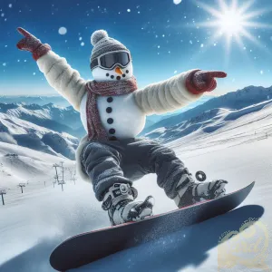 Pro Snowboarding Snowman