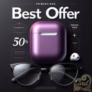 Purple Airpod Case Poster