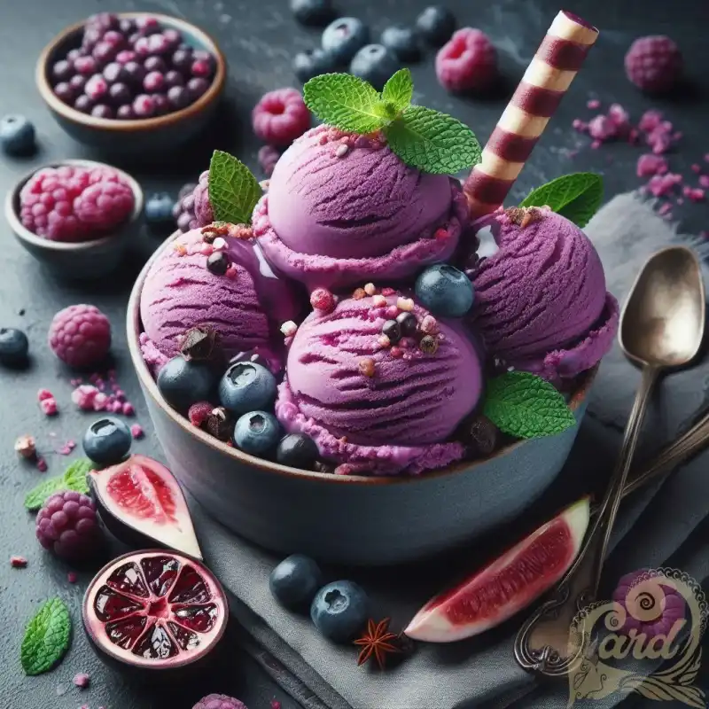 Purple ice cream
