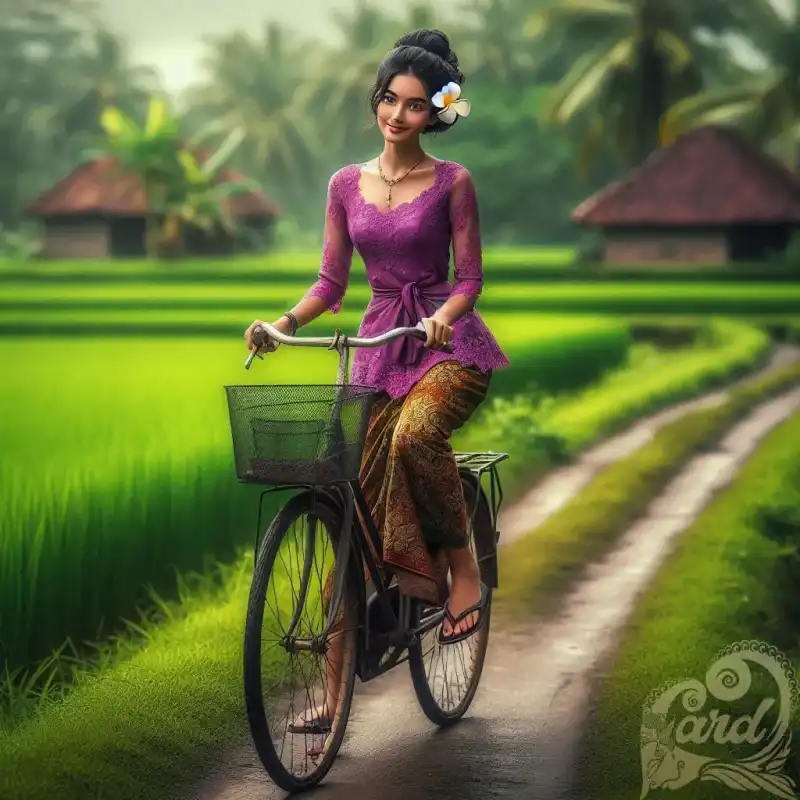 Purple kebaya village girl
