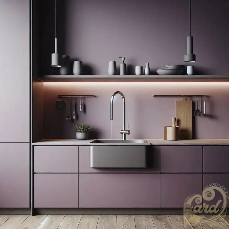 purple kitchen
