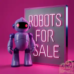 Purple toy robot for sale