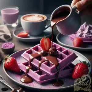 purple waffle
