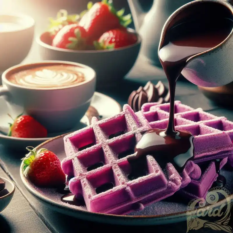 purple waffle