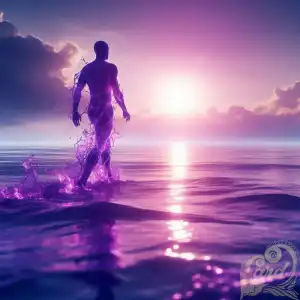 Purple water human