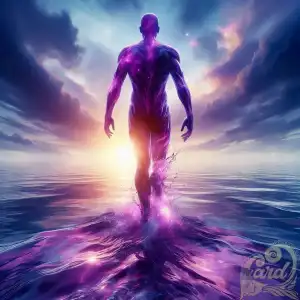 Purple water human