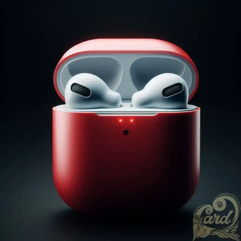 red Apple Airpod