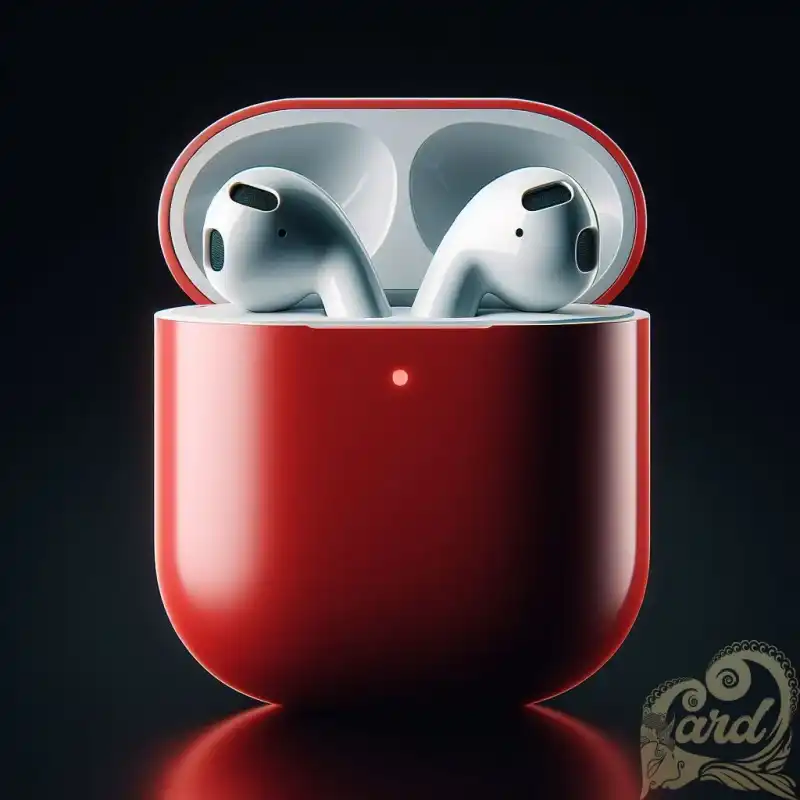 red Apple Airpod