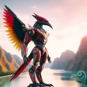 Red Bird of Paradise robot
