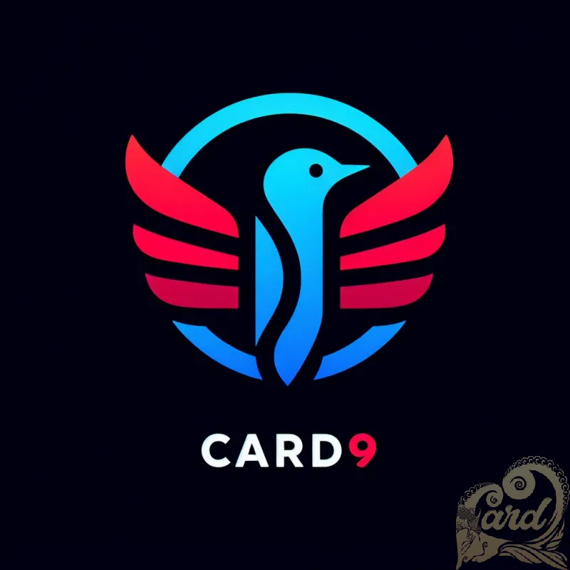 red blue bird logo