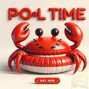 red crab pool float