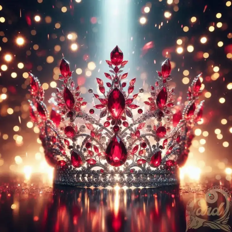 red crystal crown