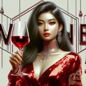 Red gown wine