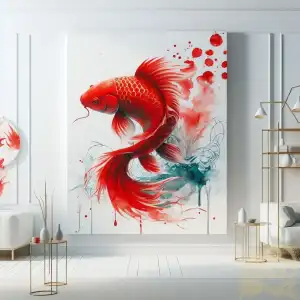 Red koi fish