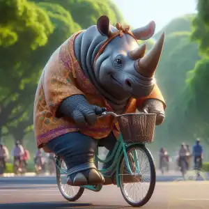Rhinoceros cycling 