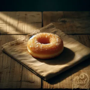 Rustic Table with Donut