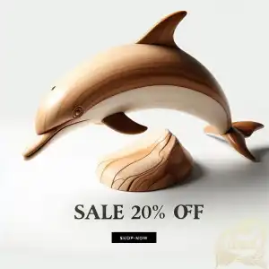 Sale Wooden dolphin