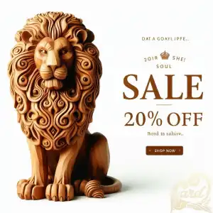 Sale Wooden Lion