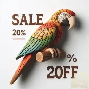 Sale Wooden Parrot