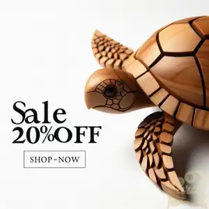 Sale Wooden turtle