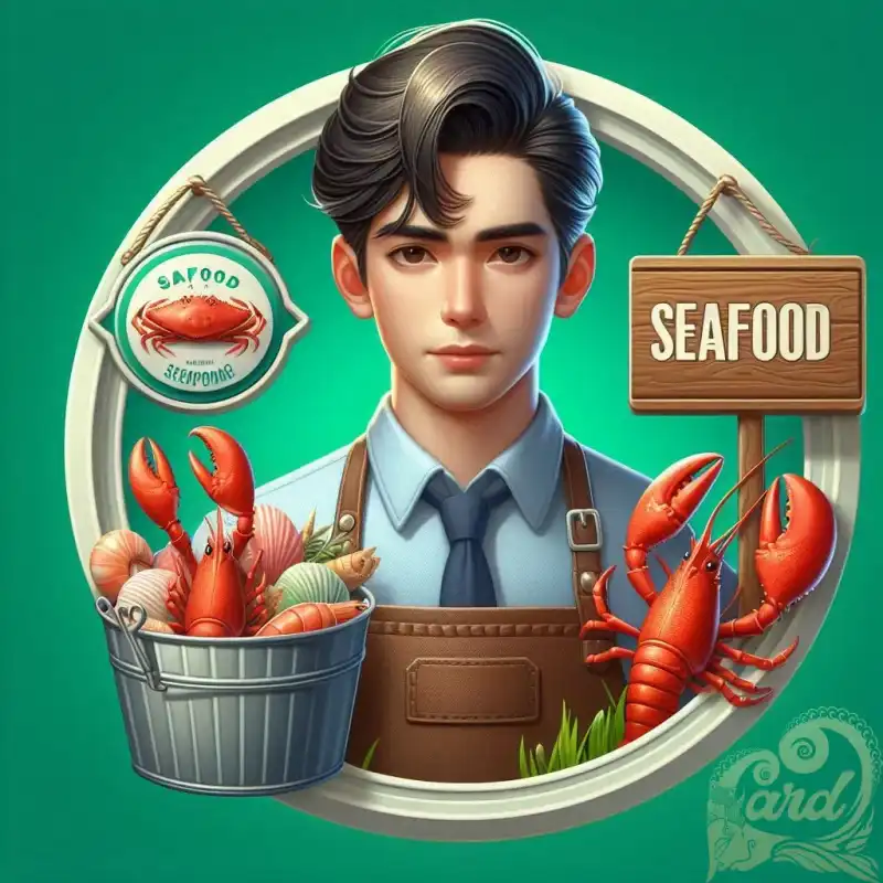 Seafood Sign Green