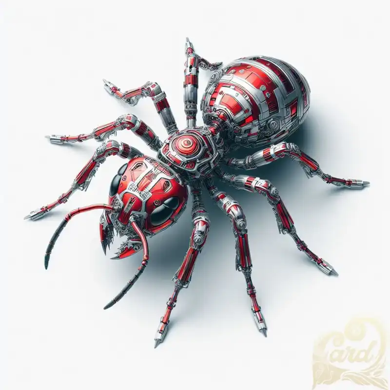 silver red ant metal