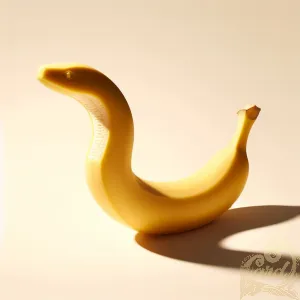 Snake-Cut Ripe Banana