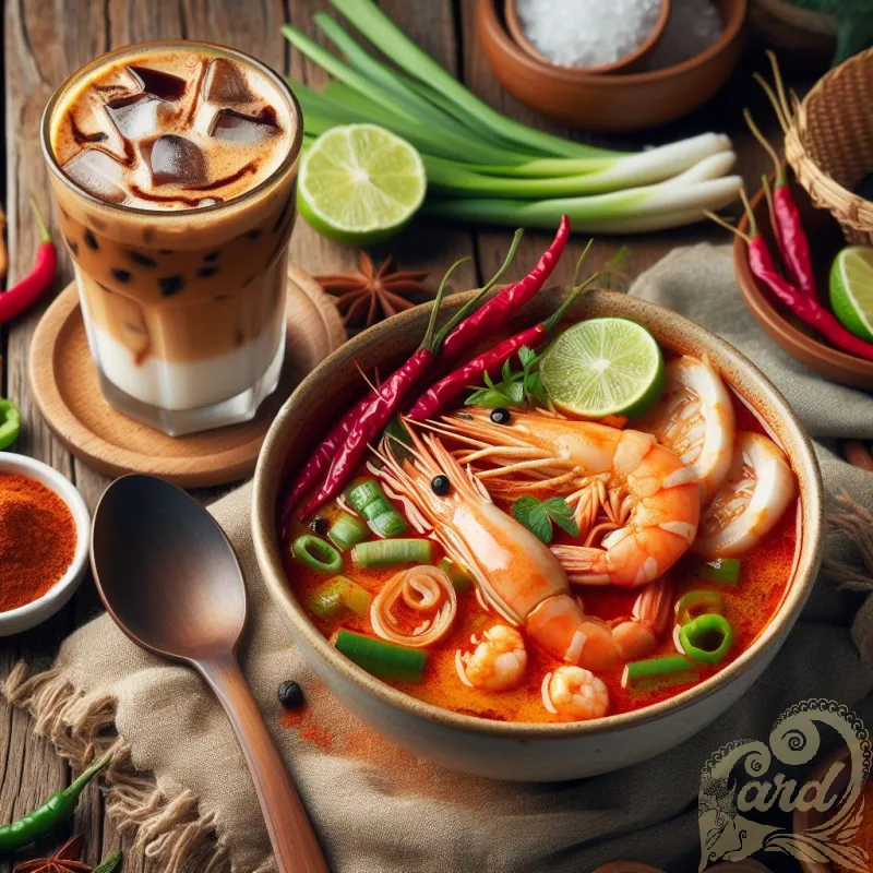 Spicy Tom Yum and Thai Coffee