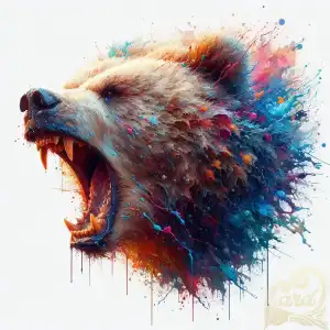 splash art bear head