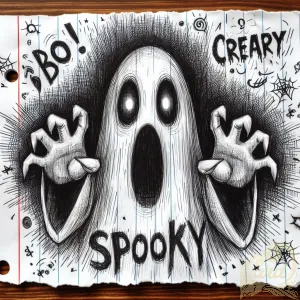 Spooky Ghost Sketch