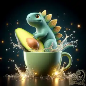 Stegosaurus in cup